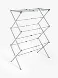 John Lewis Extendable Clothes Airer, Grey