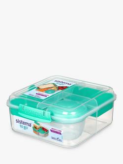 Sistema To-Go Bento Cube Lunch Box, 1.25L, Assorted, Assorted