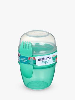 Sistema To-Go Snack Capsule & Spork, 515ml, Assorted, Assorted