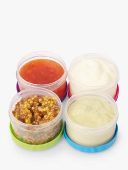 Sistema To-Go Dressing & Dips Mini Pots, Set of 4, 35ml, Multi - view 2, Multi