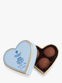 Charbonnel et Walker Mini Heart Gift Box Sea Salt Caramel Chocolate Truffles, 36g, Multi