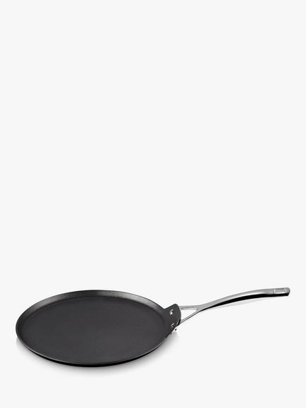Le Creuset Toughened Non-Stick Crepe Pan, 28cm - view 2, Black