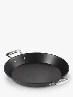 Le Creuset Toughened Non-Stick Paella Pan, 32cm, Black
