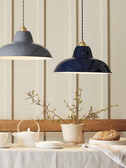 Anglepoise Original 1227 Midi Wide Pendant Ceiling Light, Ink Blue