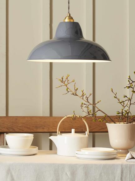 Anglepoise Original 1227 Midi Wide Pendant Ceiling Light, Elephant Grey