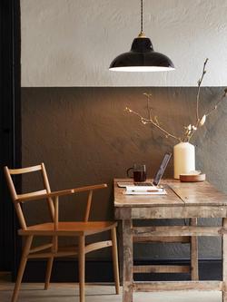 Anglepoise Original 1227 Midi Wide Pendant Ceiling Light, Jet Black