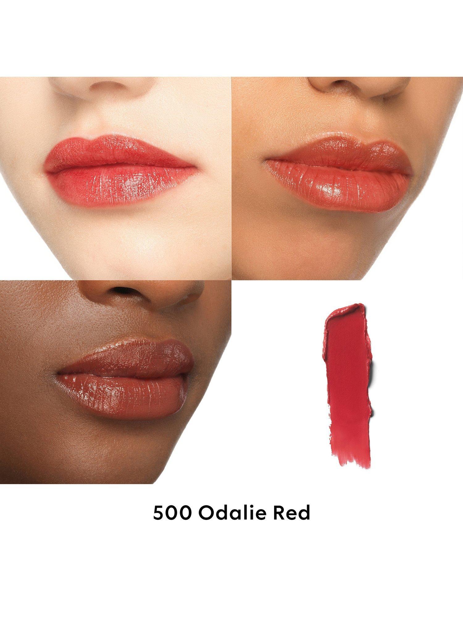 Product image 2 of 8, which shows Gucci Rouge À Lèvres Voile Lipstick, 502 Eadie Scarlet