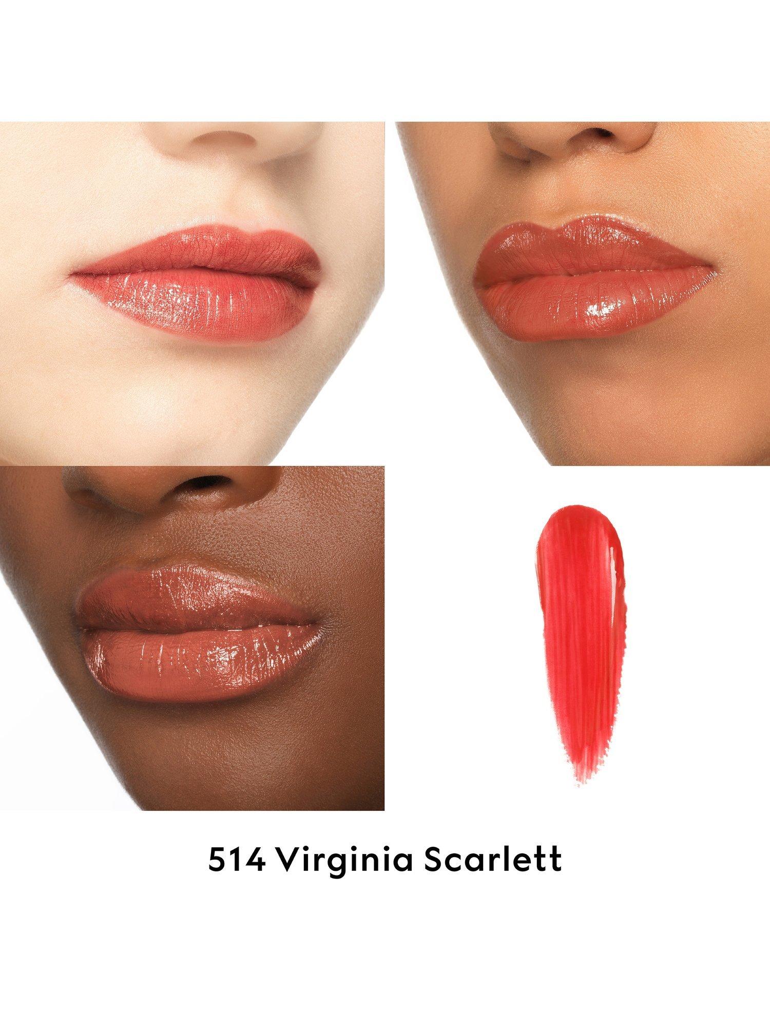 Product image 2 of 8, which shows Gucci Rouge de Beauté Brillant High-Shine Lipstick, 514 Virginia Scarlett