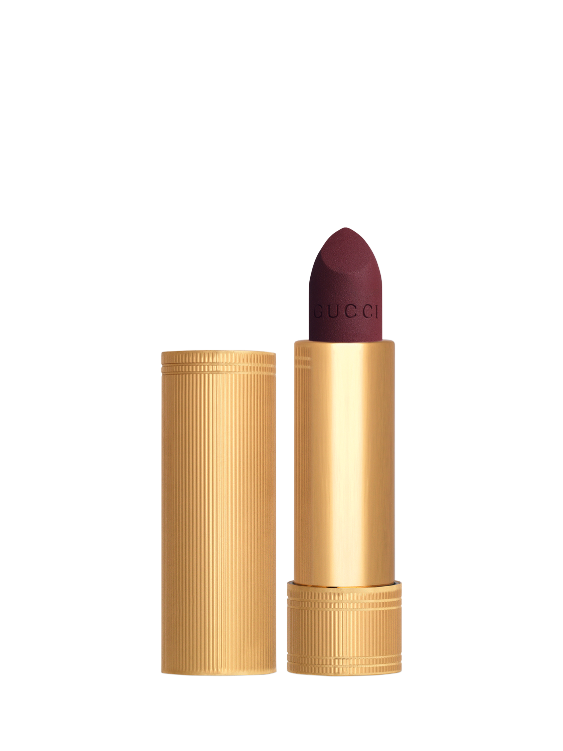 Product image 1 of 6, which shows Gucci Rouge À Lèvres Matte Lipstick, 510 Joanna Burgundy