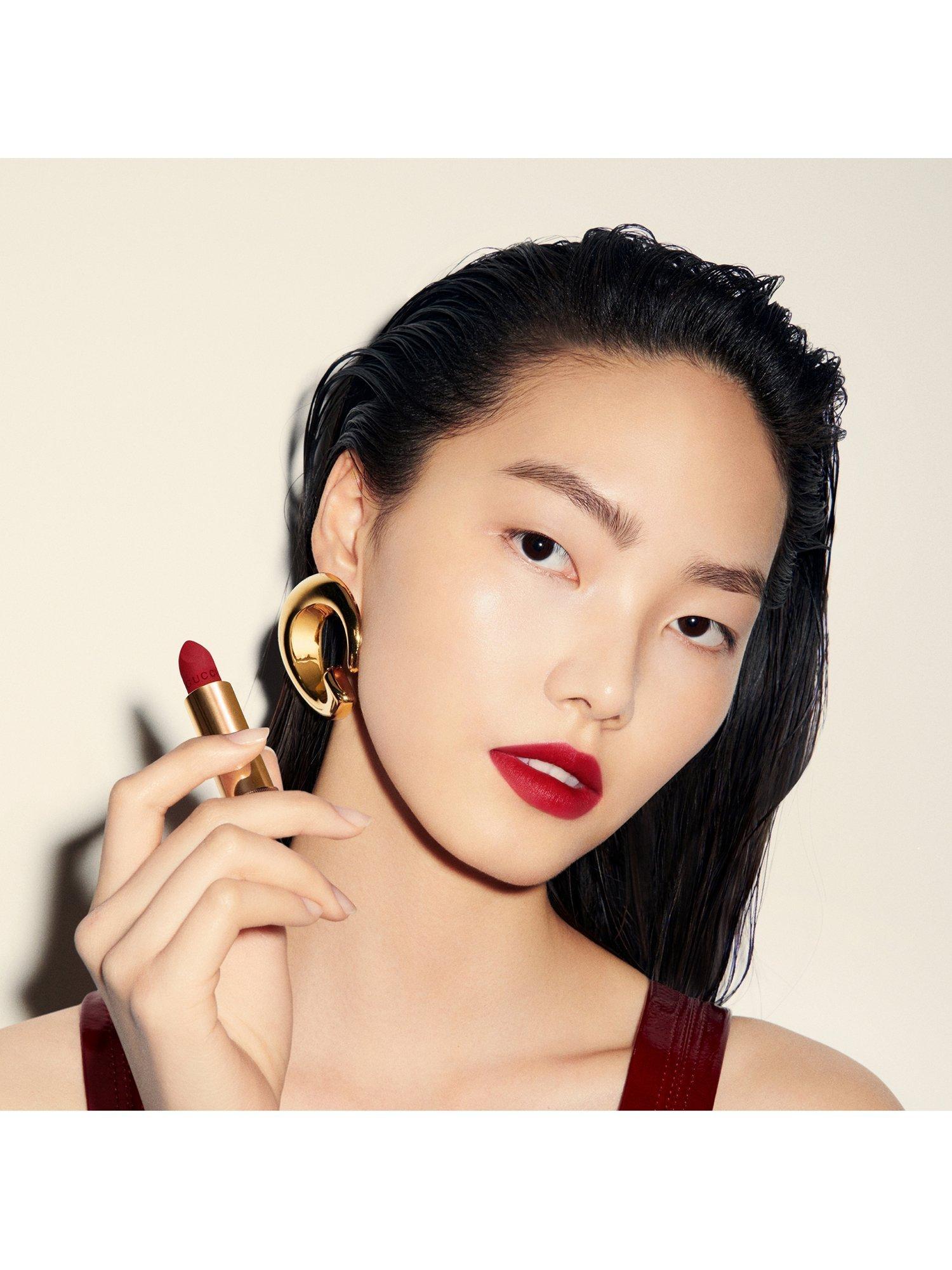 Product image 2 of 6, which shows Gucci Rouge À Lèvres Matte Lipstick, 510 Joanna Burgundy