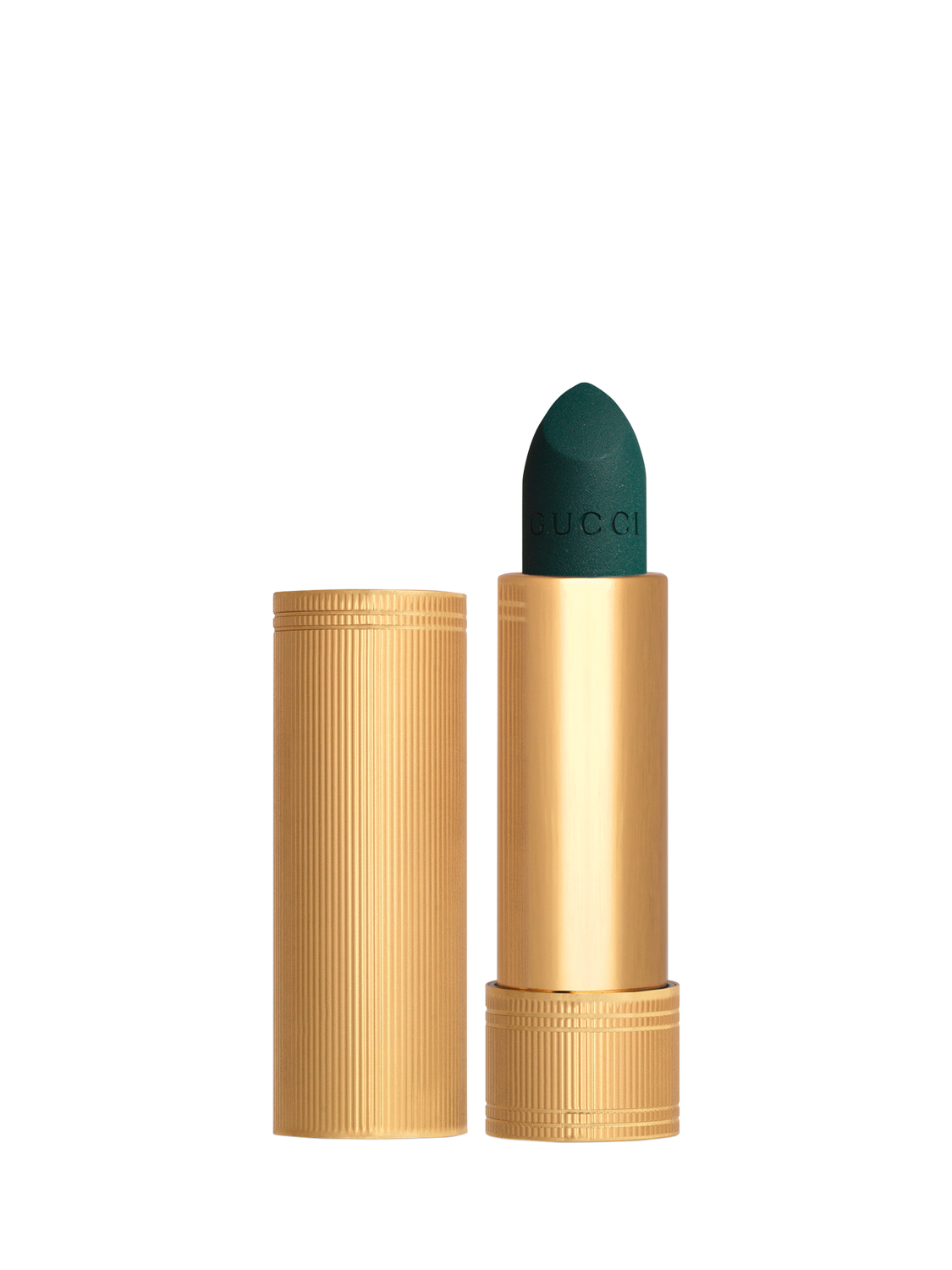 Product image 1 of 6, which shows Gucci Rouge À Lèvres Matte Lipstick, 704 Valentine Verdante