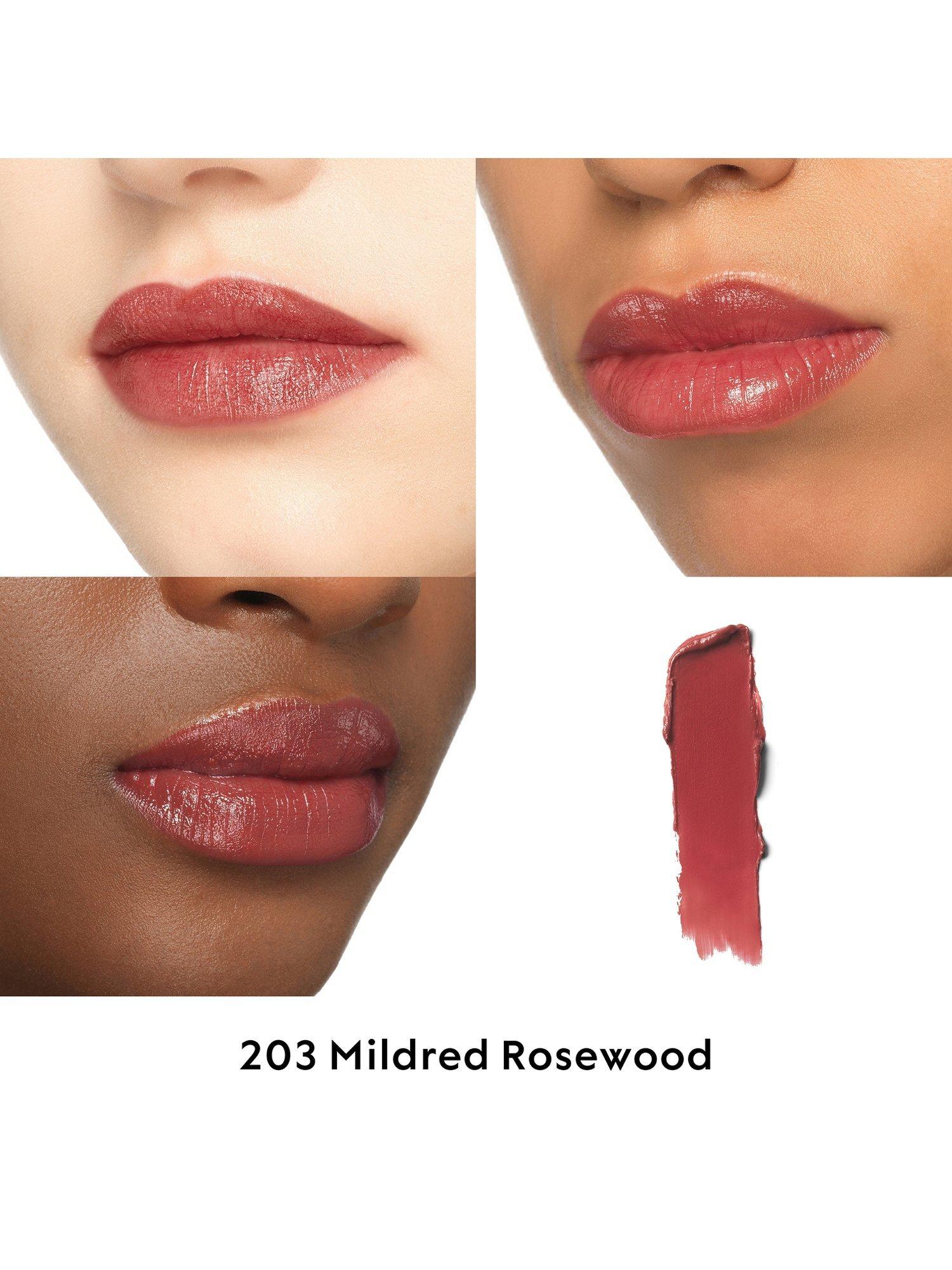 Product image 2 of 8, which shows Gucci Rouge À Lèvres Voile Lipstick, 203 Mildred Rosewood