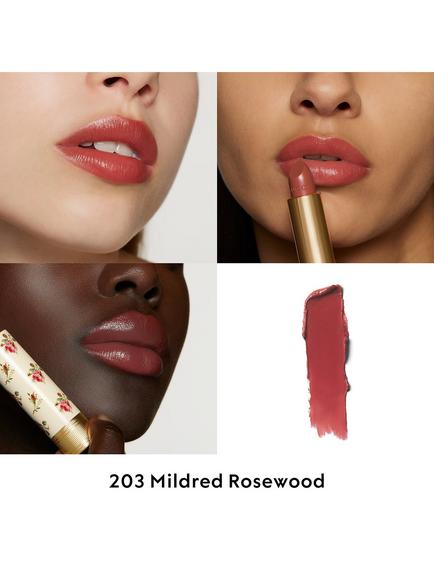 Gucci Rouge À Lèvres Voile Lipstick - view 2, 203 Mildred Rosewood