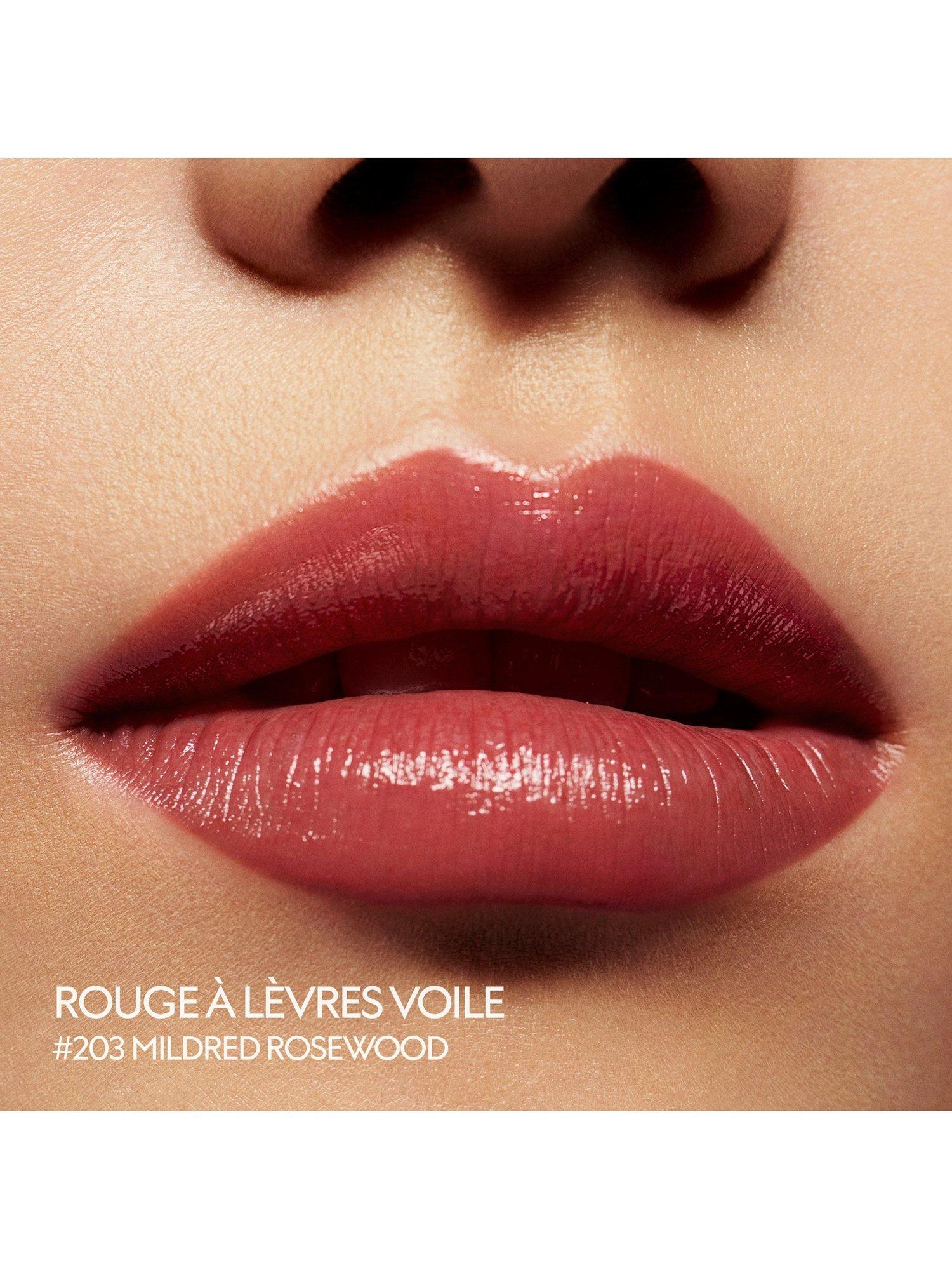 Product image 4 of 8, which shows Gucci Rouge À Lèvres Voile Lipstick, 203 Mildred Rosewood