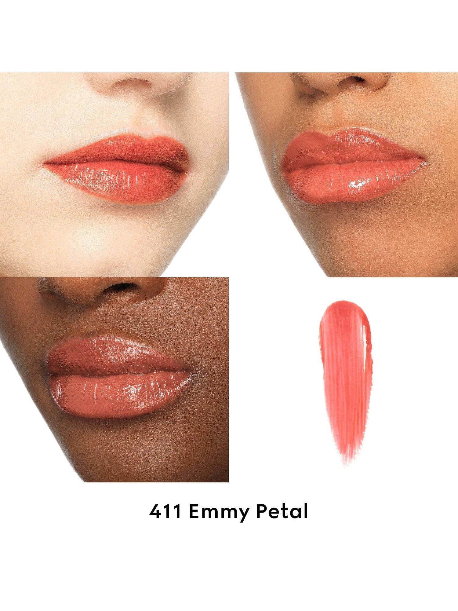Product image 2 of 8, which shows Gucci Rouge de Beauté Brillant High-Shine Lipstick, 411 Emmy Petal