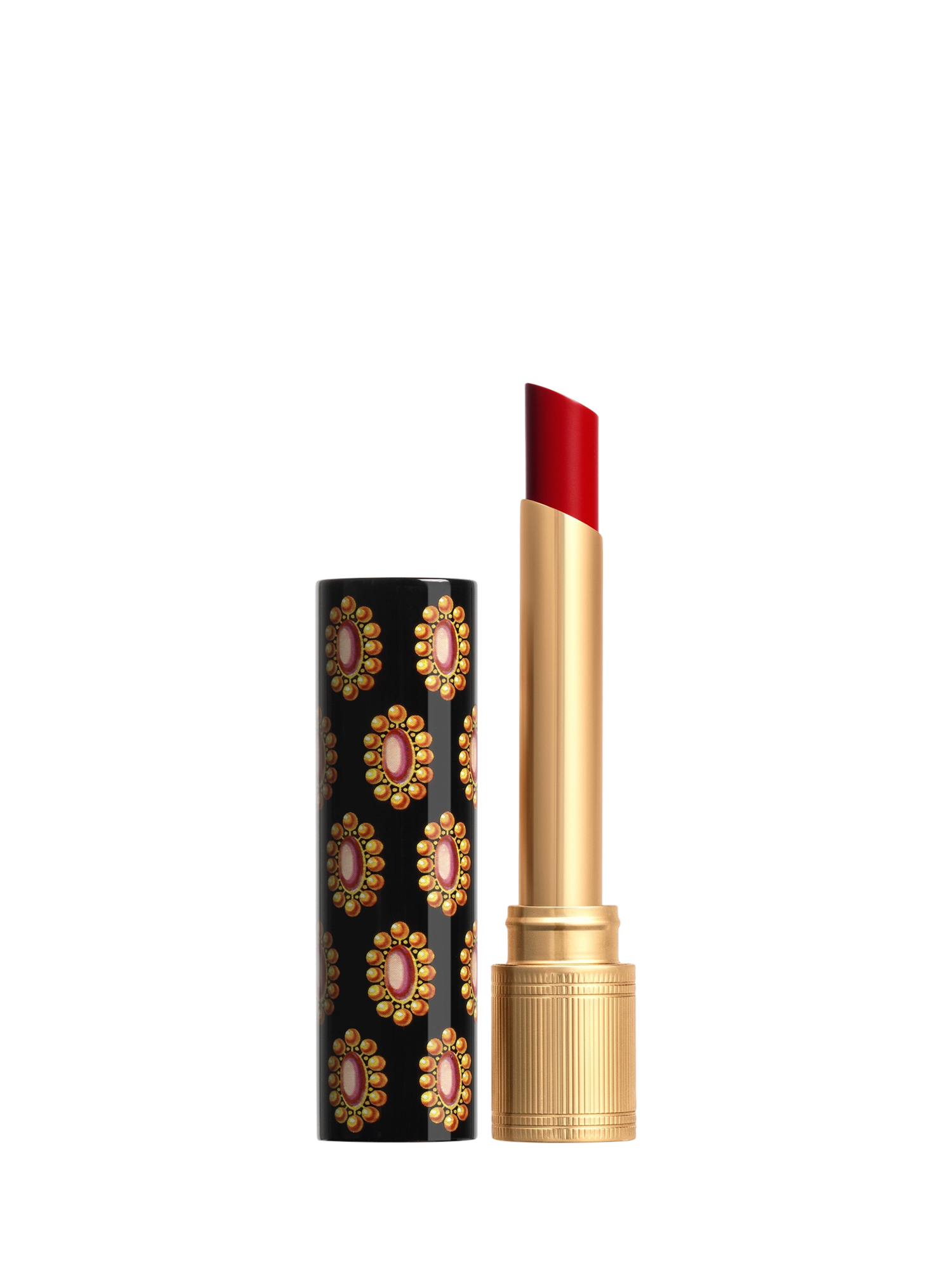 Product image 1 of 8, which shows Gucci Rouge de Beauté Brillant High-Shine Lipstick, 517 Abbie Maroon Red