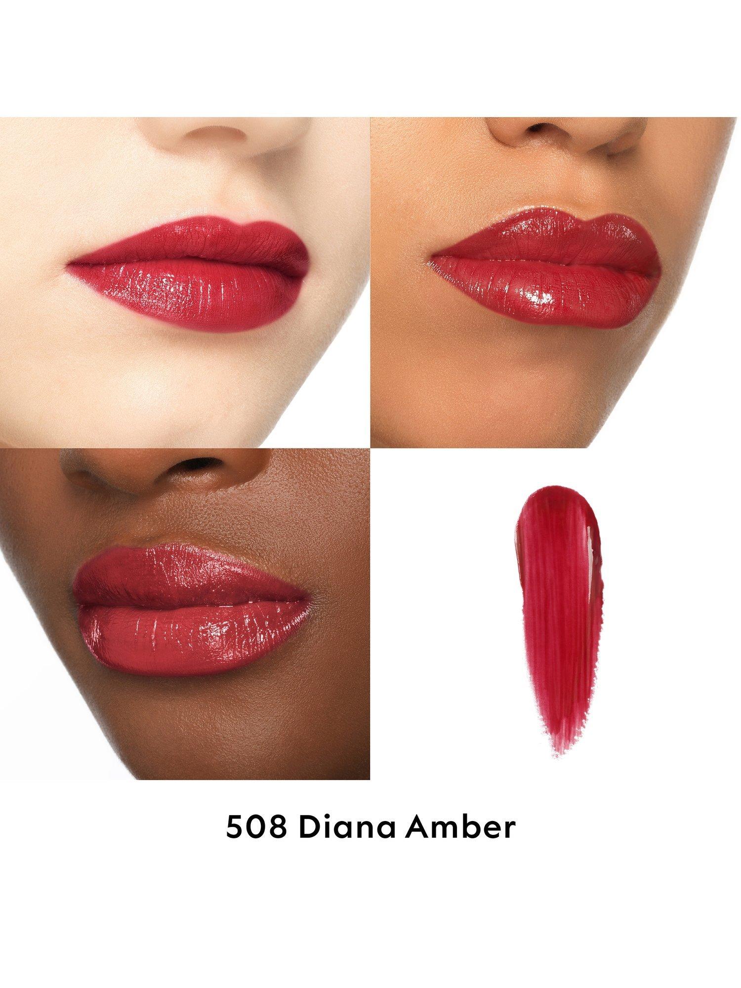 Product image 2 of 8, which shows Gucci Rouge de Beauté Brillant High-Shine Lipstick, 08 Diana Amber