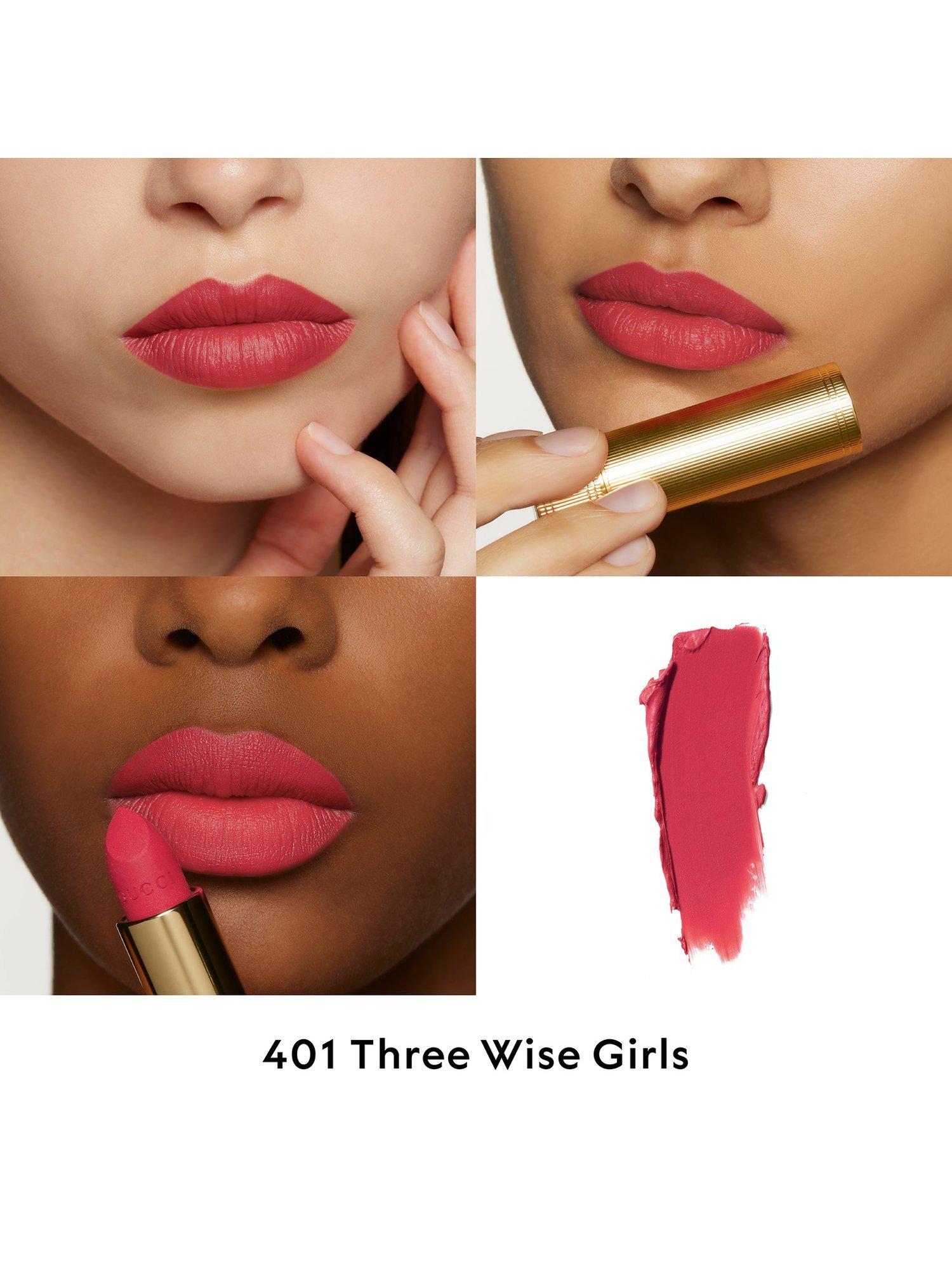 Product image 2 of 7, which shows Gucci Rouge À Lèvres Matte Lipstick, 401 Three Wise Girls