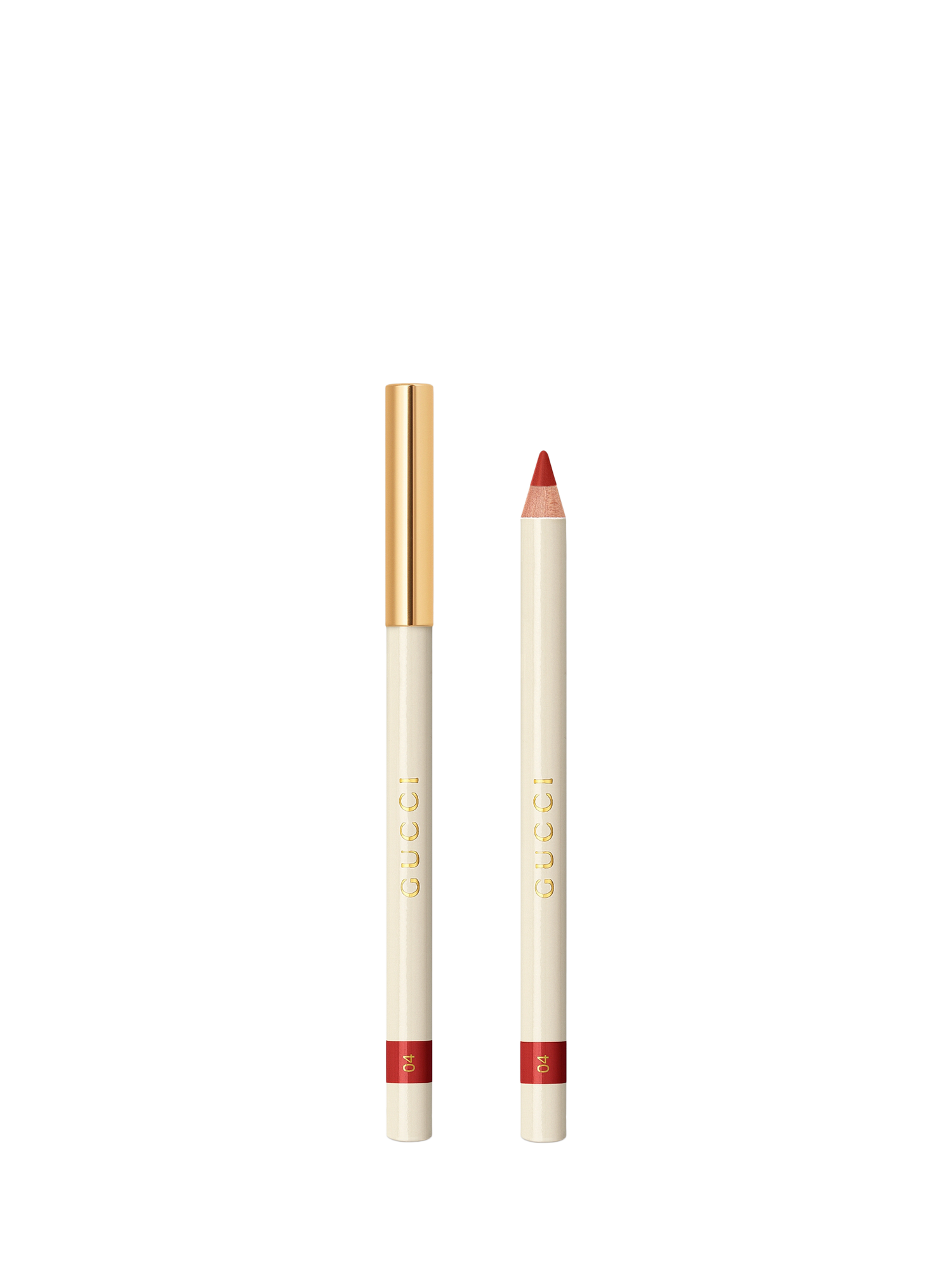 Product image 1 of 6, which shows Gucci Crayon Contour Des Lèvres Lip Pencil, 04 The Gucci Red