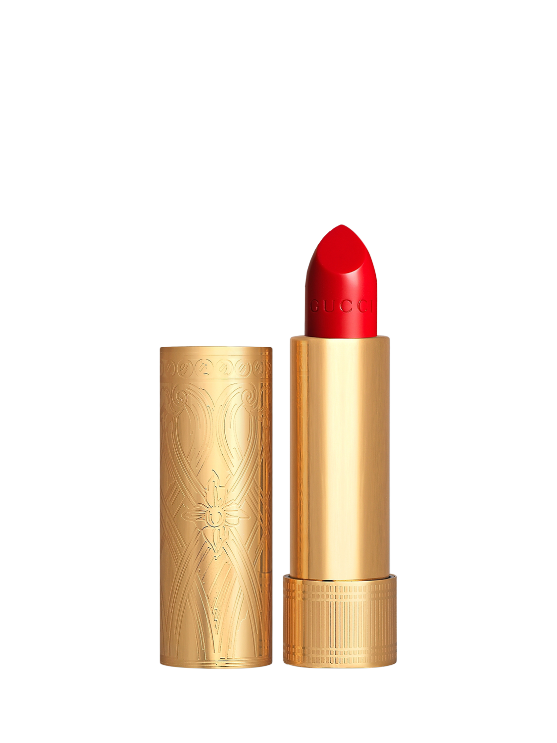 Product image 1 of 8, which shows Gucci Rouge À Lèvres Satin Lipstick, 500 Odalie Red
