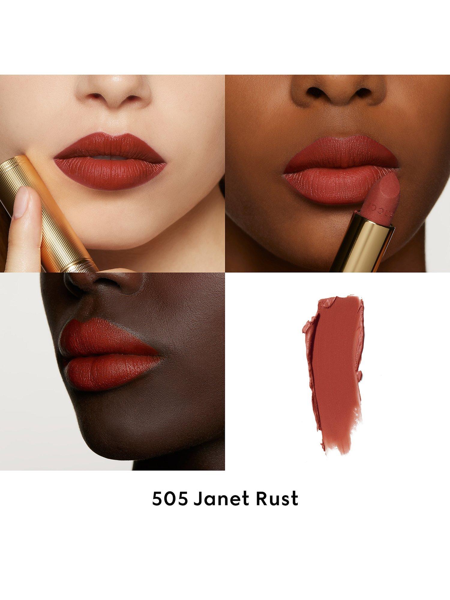 Product image 2 of 7, which shows Gucci Rouge À Lèvres Matte Lipstick, 505 Janet Rust