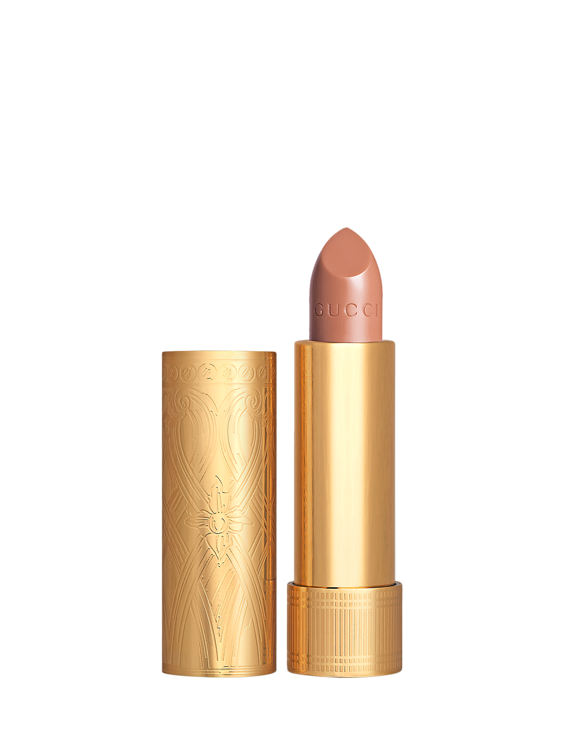 Product image 1 of 8, which shows Gucci Rouge À Lèvres Satin Lipstick, 100 Linda Beige