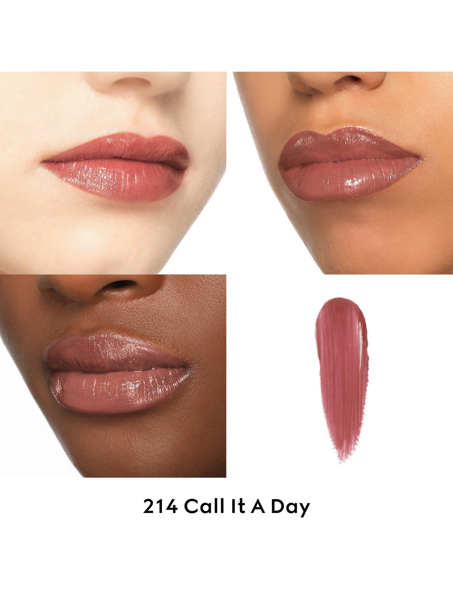 Product image 2 of 8, which shows Gucci Rouge de Beauté Brillant High-Shine Lipstick, 214 Call It A Day