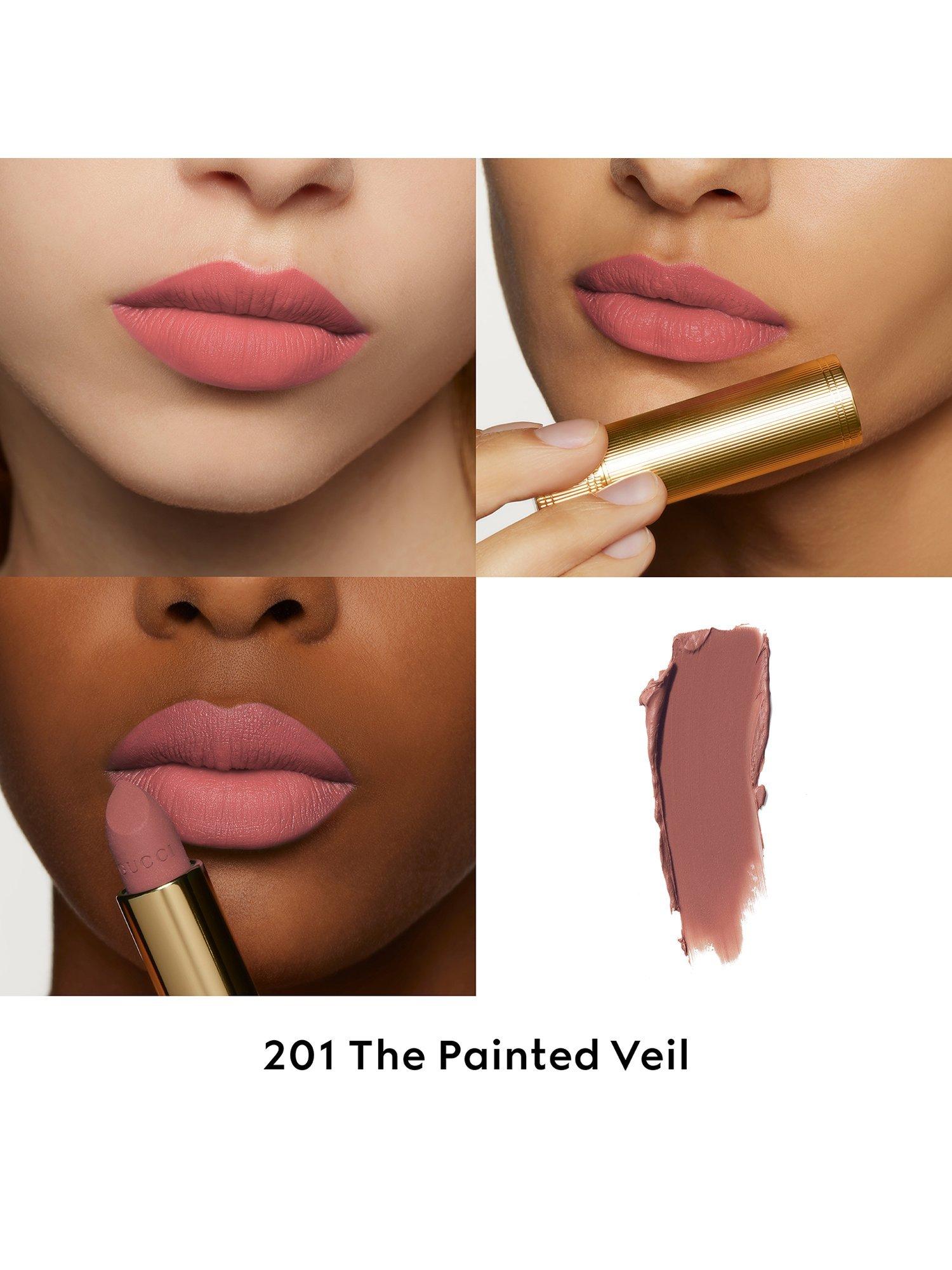 Product image 2 of 7, which shows Gucci Rouge À Lèvres Matte Lipstick, 201 The Painted Veil