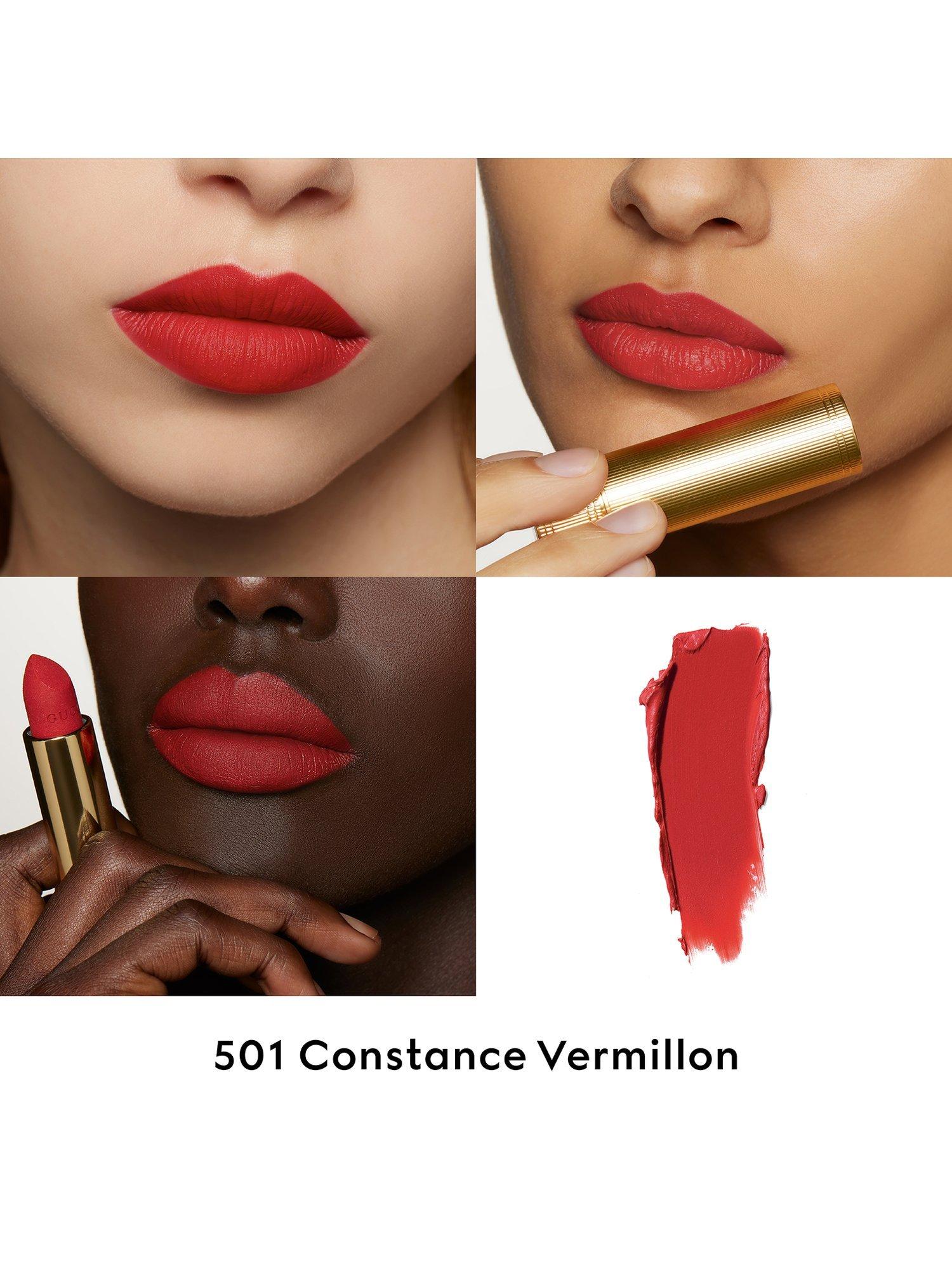 Product image 2 of 7, which shows Gucci Rouge À Lèvres Matte Lipstick, 501 Constance Vermillon
