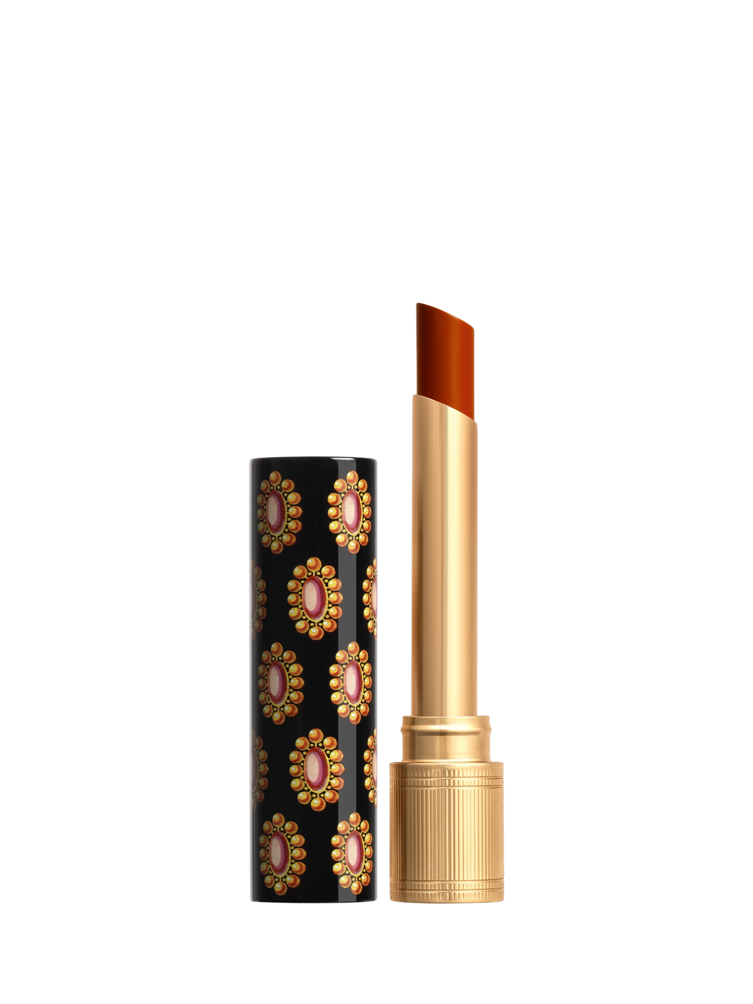 Product image 1 of 8, which shows Gucci Rouge de Beauté Brillant High-Shine Lipstick, 307 Louise Orange