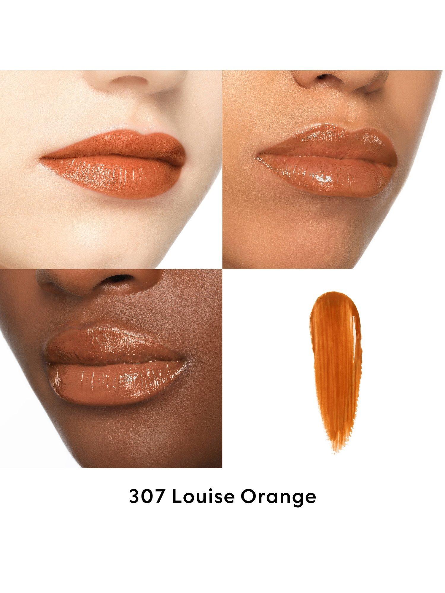 Product image 2 of 8, which shows Gucci Rouge de Beauté Brillant High-Shine Lipstick, 307 Louise Orange