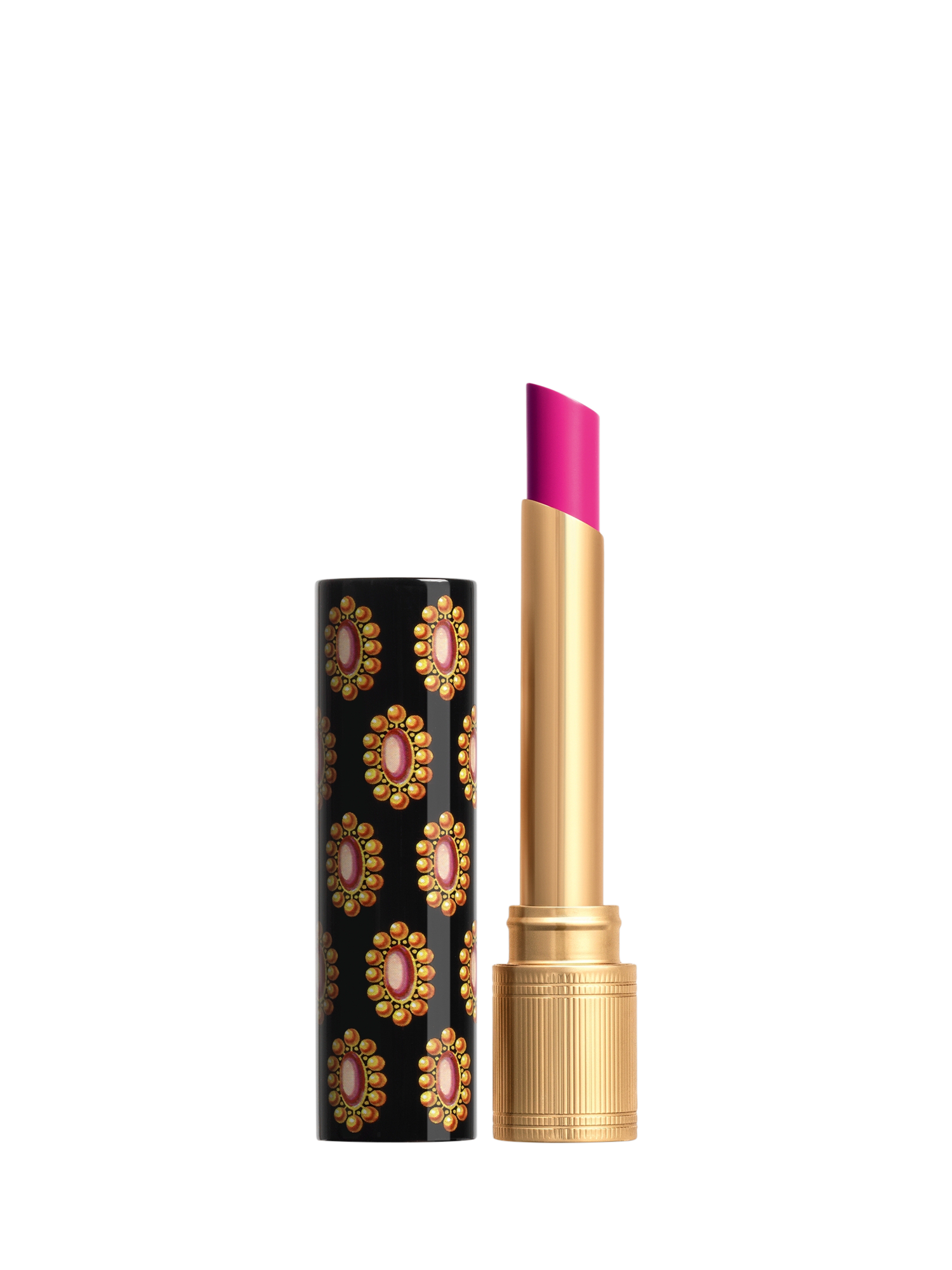 Product image 1 of 8, which shows Gucci Rouge de Beauté Brillant High-Shine Lipstick, 402 Vantine Fuchsia