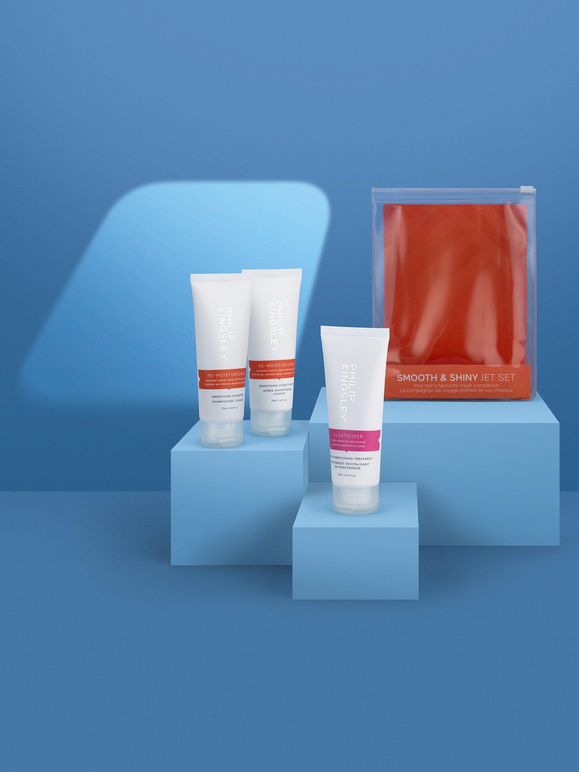 Product image 3 of 3, which shows Philip Kingsley Smooth & Shiny Jet Set Haircare Gift Set
