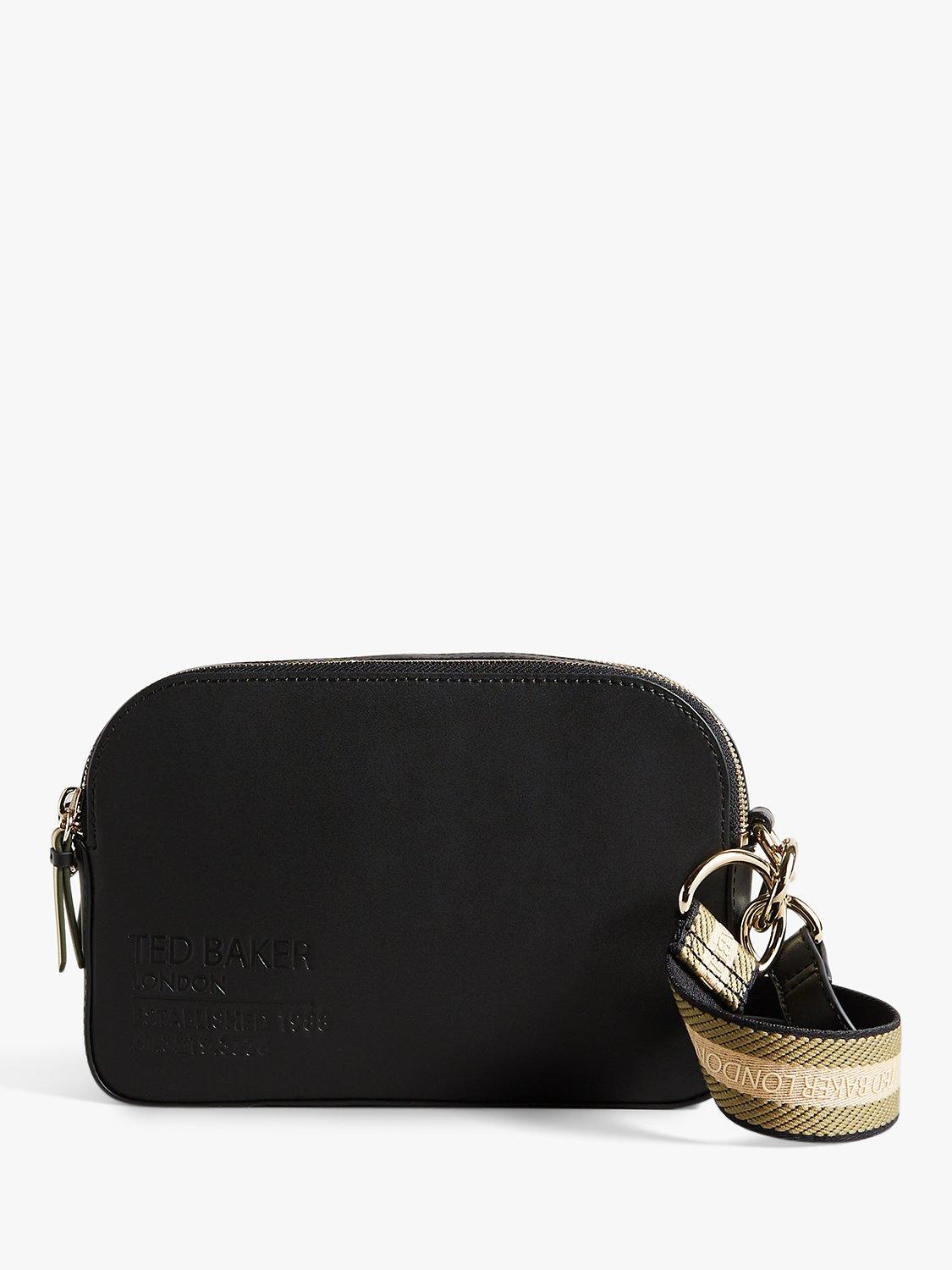 Ted Baker Darcelo Leather Branded Camera Bag, Black