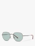 Ray-Ban RB3682 Unisex Irregular Sunglasses, Gunmetal/Green