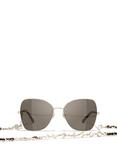 CHANEL Irregular Sunglasses CH4274Q Gold/Brown