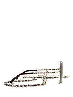 CHANEL Irregular Sunglasses CH4274Q Gold/Brown - view 2, Gold/Brown