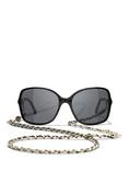 CHANEL Square Sunglasses CH5210Q Black/Grey