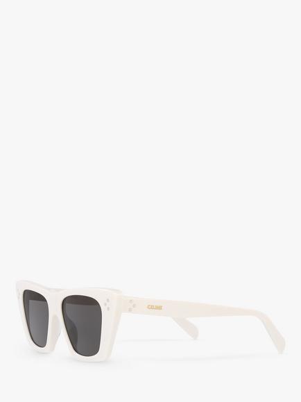 Celine CL40187I Women's Cat's Eye Sunglasses - view 2, Ivory/Grey