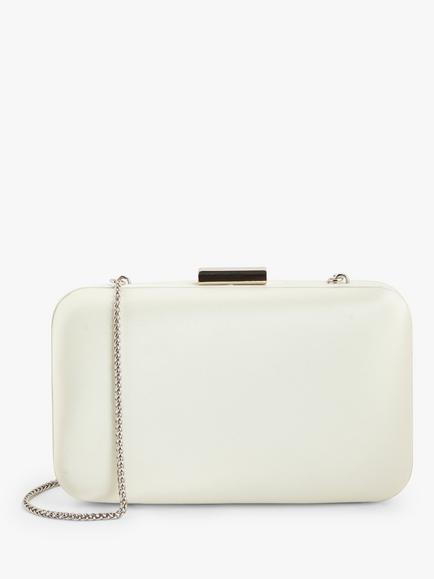 John Lewis Stella Clutch Bag, Ivory