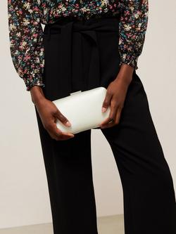 John Lewis Stella Clutch Bag - view 2, Ivory
