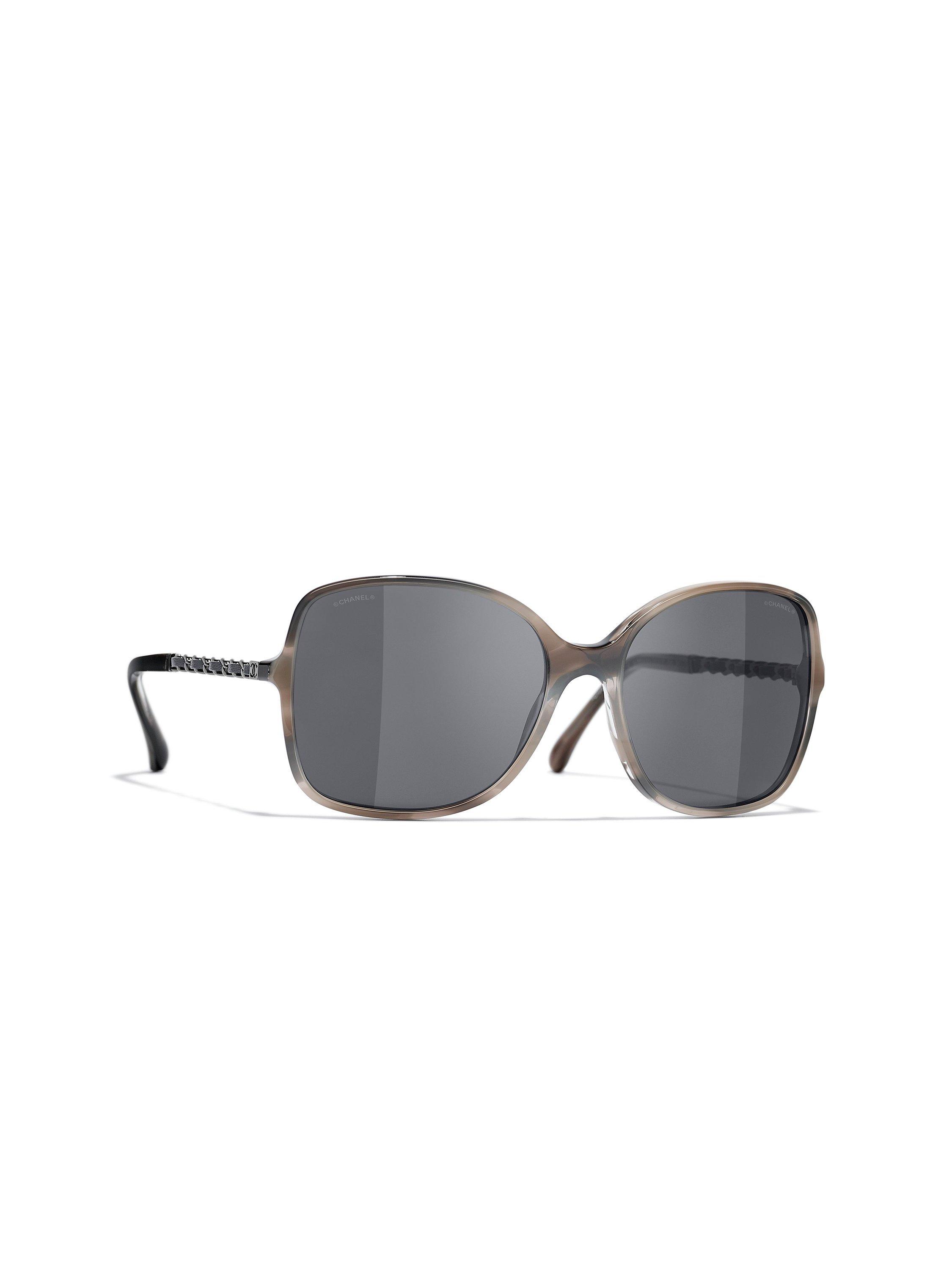 CHANEL Square Sunglasses CH5210Q Brown/Grey