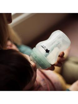 Tommee Tippee Advanced Anti-Colic Baby Bottles with Slow Flow Breast Like Teats, Pack of 3, 150ml - view 2, Clear