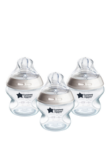 Tommee Tippee Natural Start Anti-Colic Baby Bottles with Slow Flow Teats, Pack of 3, 150ml