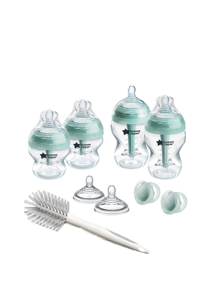 Tommee Tippee Advanced Anti-Colic Baby Bottle Newborn Starter Kit, Muted