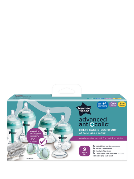 Tommee Tippee Advanced Anti-Colic Baby Bottle Newborn Starter Kit - view 2, Muted