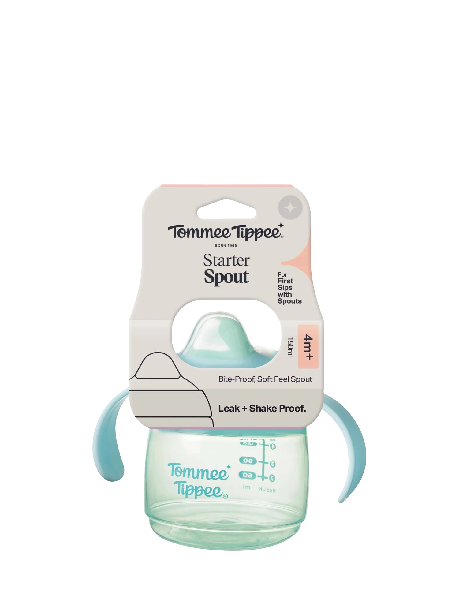 Tommee Tippee Schnabelbecher Für Babys Ab 4 Monaten – 2x 190 Ml, Auslaufsicher & Mit Griffen