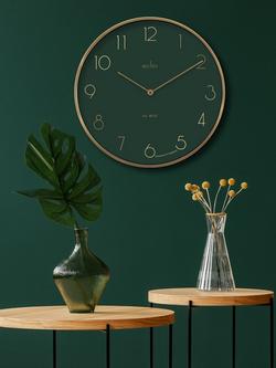 Acctim Madison Analogue Quartz Wall Clock, 35cm, Urban Jungle/Gold - view 2, Urban Jungle/Gold