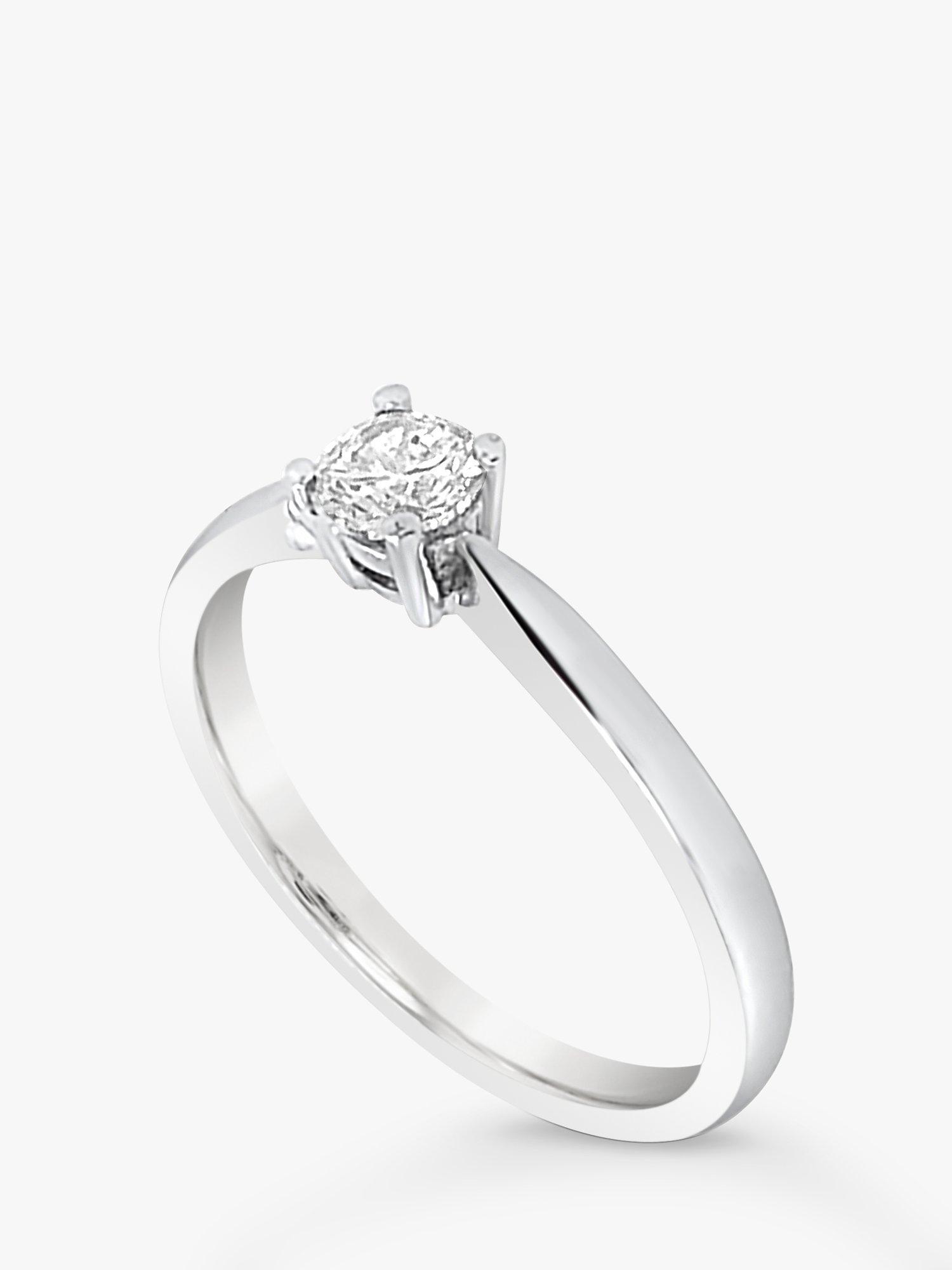 Product image 4 of 5, which shows Milton & Humble Jewellery Pre-Loved 18ct White Gold Solitaire Diamond Ring