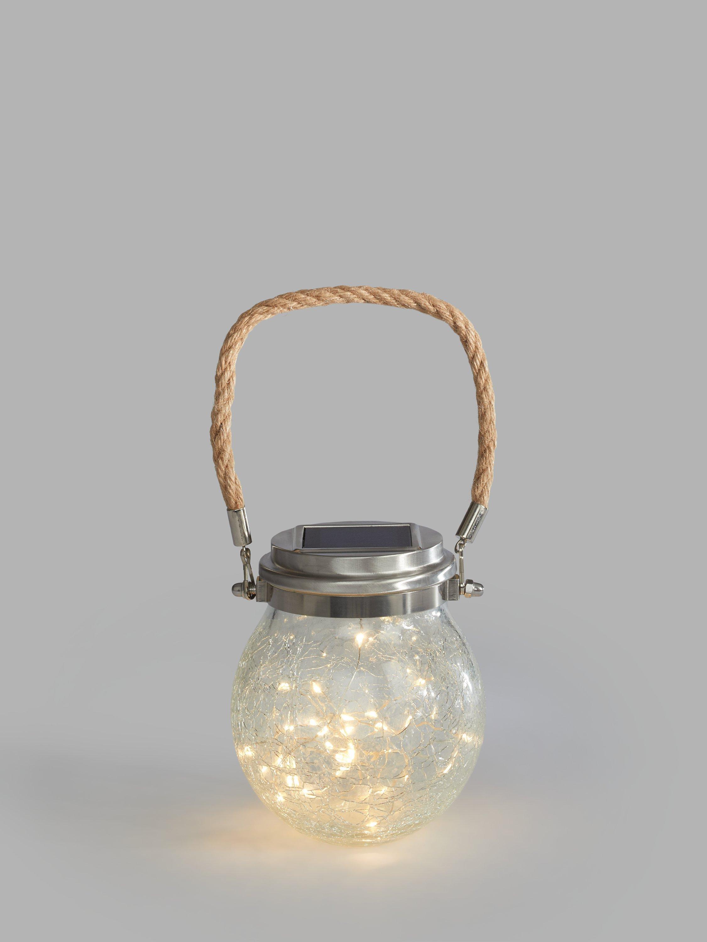 John Lewis Outdoor Crackle Glass Solar Light